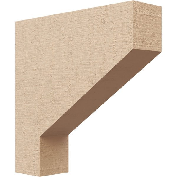 3in. W x 12in. D x 12in. H Series 1 Thin Clemmons Rough Cedar Woodgrain TimberThane Corbel, Tan, Ekena Millwork, Mfr#: CORUR03X12X12CLERCPR